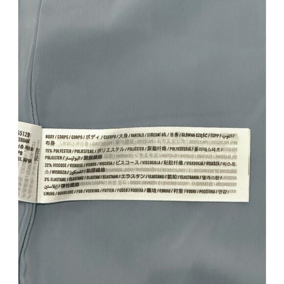 NEW $110 ABERCROMBIE Strapless Sheath Midi Dress Brunch Minimalist Blue XL Tall - Picture 11 of 13